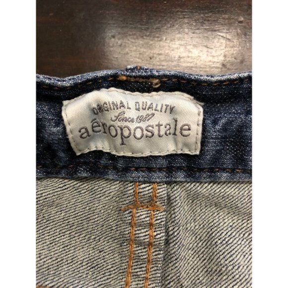 Aeropostale Womens Size 5/6 Hailey Flare Denim Blue Jeans Low Rise Medium Wash - Picture 3 of 4